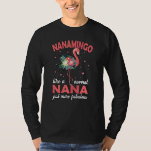 T-shirt Femmes Flamant rose Nanamingo Comme Une Flam Norma