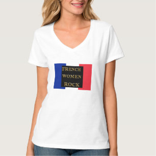 T-SHIRT FEMMES FRANÇAISES ROCK