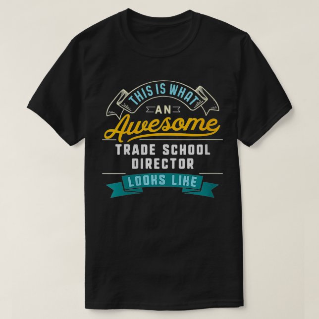 T-shirt Femmes Funny Directeur de l'École de Commerce Awes (Design devant)