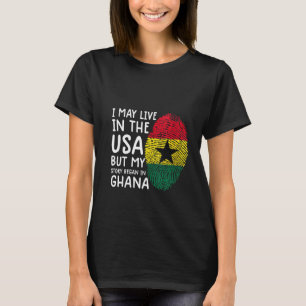 T-shirt Femmes Ghana Chemise Hommes Ghana Chemise Drapeau