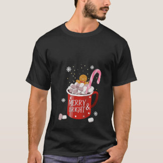 T-shirt FEMMES Gingerbread Retro Joyeux Et Chrétien Lumine