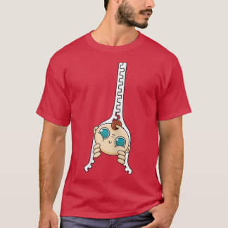 T-shirt FEMMES Grossesse Humour Maman Zipper Baby Baby Pee
