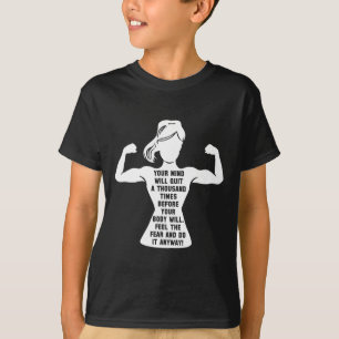 T-shirt Femmes Gymnase Motivation entraînement Motivation