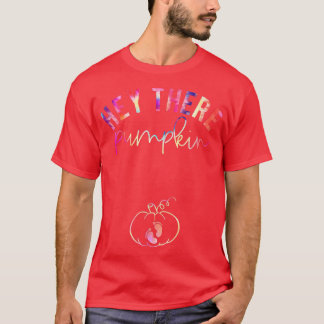 T-shirt Femmes Hé Là Citrouille Automne Grossesse Anno