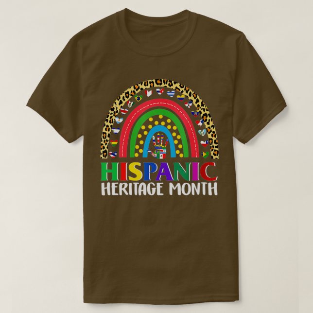 T-shirt Femmes Hommes Mois du patrimoine hispanique nation (Design devant)