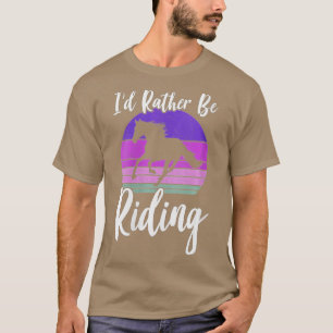T-shirt FEMMES ID PLUTÔT ÊTRE ÉQUITATION Cheval Lover Éque