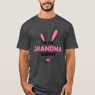 T-shirt FEMMES I'm The Grandma Bunny Graphic mignonne Pâqu