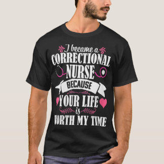 T-shirt Femmes Infirmière correctionnelle Citation Cute In