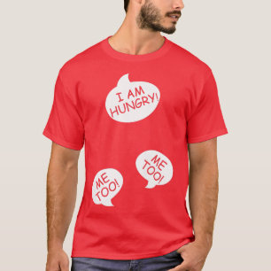 T-shirt Femmes J'Ai Faim À Baby Bump Design Twins
