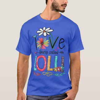 T-shirt Femmes J'Aime Être Appelée Lolli Sunflower Mères