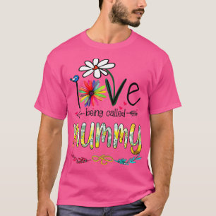 T-shirt Femmes J'Aime Être Appelée Mummy Tournesol Mères