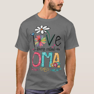 T-shirt Femmes J'Aime Être Appelée Oma Tournesol Mères D