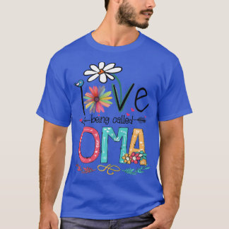 T-shirt Femmes J'Aime Être Appelée Oma Tournesol Mères D