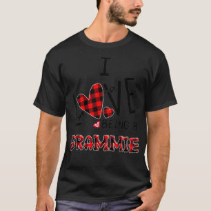 T-shirt FEMMES J'Aime Être Un GRAMMIE Mignonnes Coeurs Cad