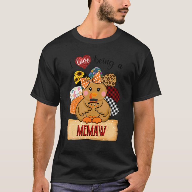 T-shirt Femmes J'Aime Être Un Mémo Turquie Thanksgiving Co (Devant)
