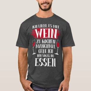 T-shirt Femmes J'aime la cuisine avec vin vin vin