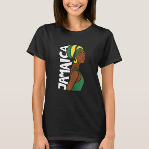 T-shirt Femmes Jamaïque Jamaïque drapeau jamaïcain Caraïbe