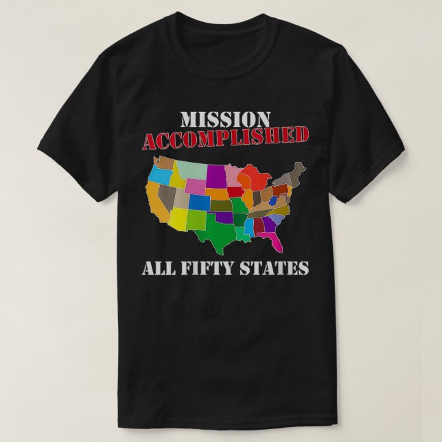 T-shirt Femmes Je l'ai fait Visiter tous les 50 Etats des  (Design devant)
