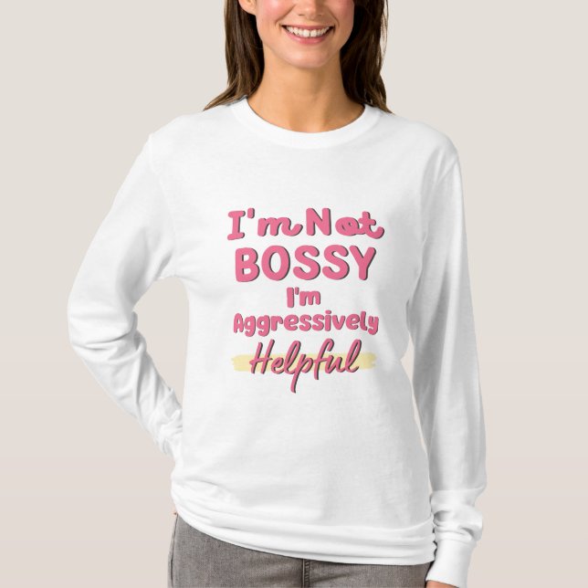 T-shirt Femmes Je ne suis pas autoritaire Je suis agressiv (Devant)