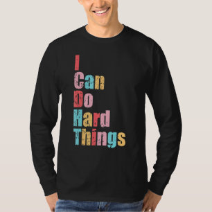 T-shirt Femmes Je Peux Faire Des Choses Dures Vest Entraîn