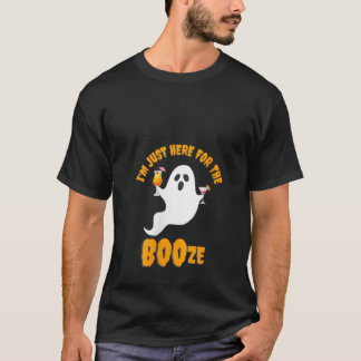 T-shirt Femmes Je suis juste ici pour les Huées Boisson Co