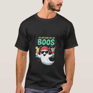 T-shirt Femmes Je Suis Juste Ici Pour Les Huées Drôle Fant