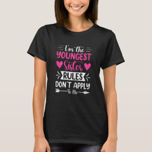T-shirt Femmes Je suis la plus jeune des règles de la Soeu