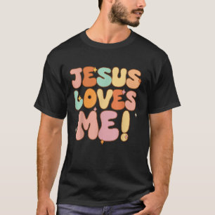 T-shirt Femmes Jésus M'Aime Super Enfant Jeune Fille Chris
