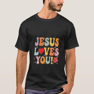 T-shirt Femmes Jésus Vous Aime Enfants Féminins Chrétiens