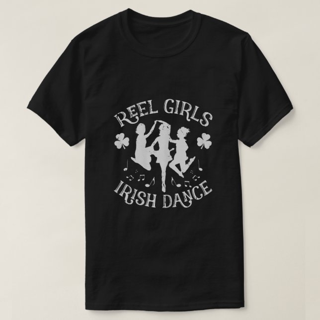 T-shirt Femmes Jour de la Saint Patrick Reel Girl Irish Da (Design devant)