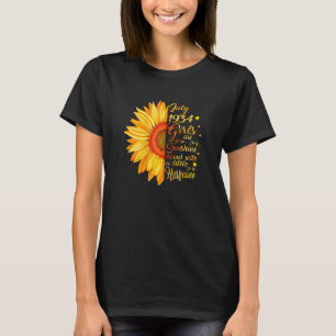 T-shirt Femmes Juillet Fille 1934 88 Ans 88e Anniversaire