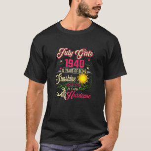 T-shirt Femmes Juillet Filles 1940 Anniversaire 82 ans Fab