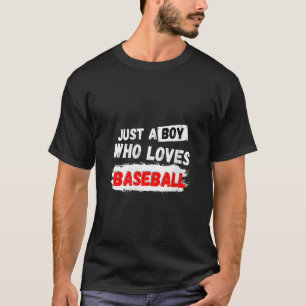 T-shirt Femmes Juste un garçon Baseball Sport Garçons Homm