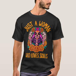 T-shirt Femmes Juste une femme qui aime Halloween