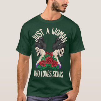 T-shirt Femmes Juste Une Femme Qui Aime S Halloween 6792