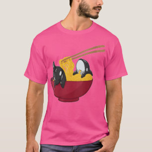 T-shirt Femmes Kawaii Anime Japonais Ramen nouilles Orca W