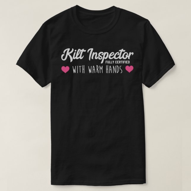T-shirt Femmes Kilt Inspecteur Des Mains Chaudes Entièreme (Design devant)