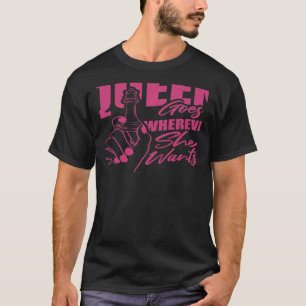T-shirt Femmes La Reine Va Où Elle Veut Des Chees