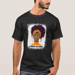 T-shirt FEMMES Leucémie Guerrier Curly cheveux naturels Af