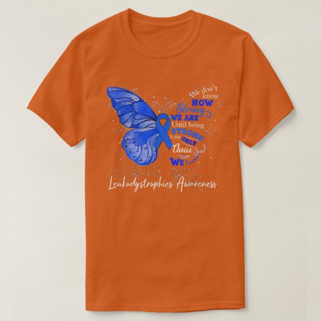 T-shirt Femmes Leukodystrophies Sensibilisation Bleu Ruban (Design devant)