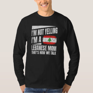 T-shirt Femmes Liban Fière D'Une Fière Maman Libanaise