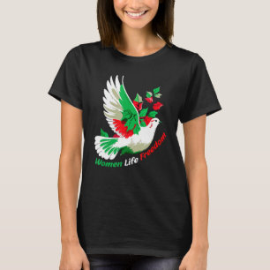 T-shirt Femmes Liberté Farsi Soutien Iran Pigeon