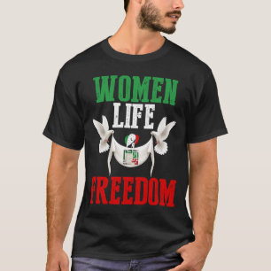 T-shirt Femmes Liberté Libre Iran Stations avec le persan
