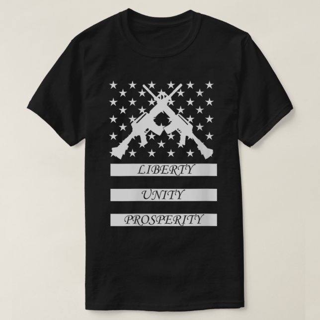 T-shirt Femmes Liberté, Unité et Prospérité VNeck (Design devant)