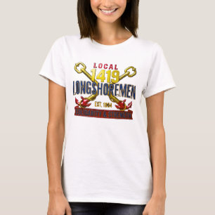 T-shirt Femmes Local 1419 Dockers Solidarité Vinta