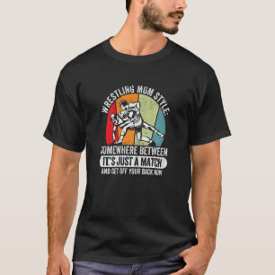 T-shirt Femmes luttant Maman Style Fête des Mères Lutte