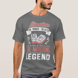 T-shirt Femmes Mahjong Grand-mère Chemise Funny Grand-mère