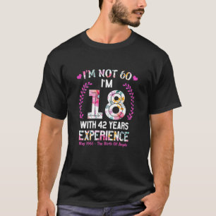 T-shirt Femmes Mai Filles 1961 60 Anniversaire 60 Annivers
