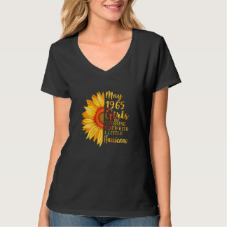 T-shirt Femmes Mai Filles 1965 57e anniversaire 57 ans