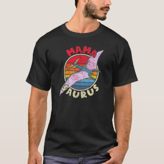 T-shirt Femmes Mama Saurus I Pterodactylus I Family Matchi